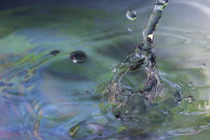 Blue and Green Splash